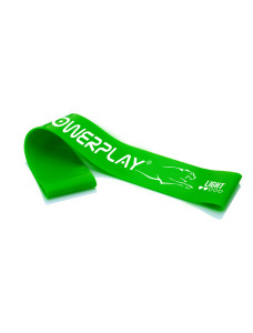 Резинка для фитнеса (лента-эспандер) PowerPlay 4113 Mini Power Band 0.6мм Зеленая (сопротивление 1-5 кг)