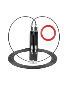 Скакалка швидкісна на підшипниках алюмінієва MadMax MFA-286 Speed jump rope Black