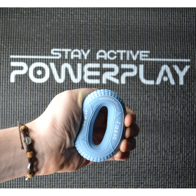 Еспандер кистьовий силіконовий PowerPlay PP-4330 Hand Grip Loops Light 13.5-18 кг. Блакитний