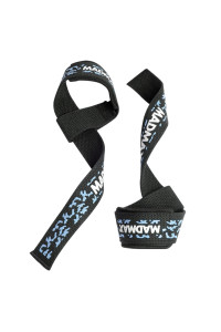 Лямки для тяги MadMax Camo Power Wrist Straps Camo/Light Blue