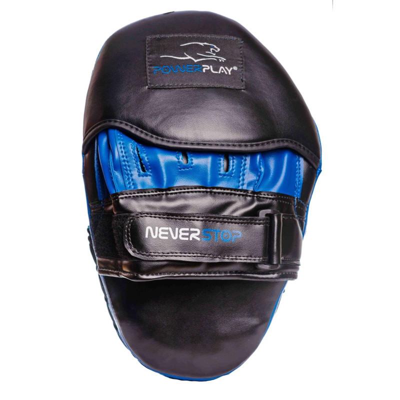 Лапы боксерские PowerPlay 3051 Черно-Синие PU 
