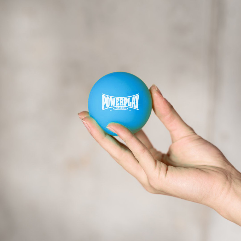 Масажний силіконовий м*яч PowerPlay PP-4354 Silicone Lacrosse Ball (6.3см.) Синій