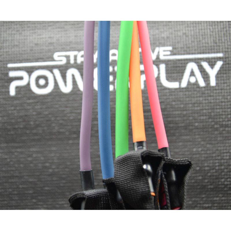 Набір трубчастих еспандерів PowerPlay PP-4102 Expander Set 5шт. (до 35 кг.)