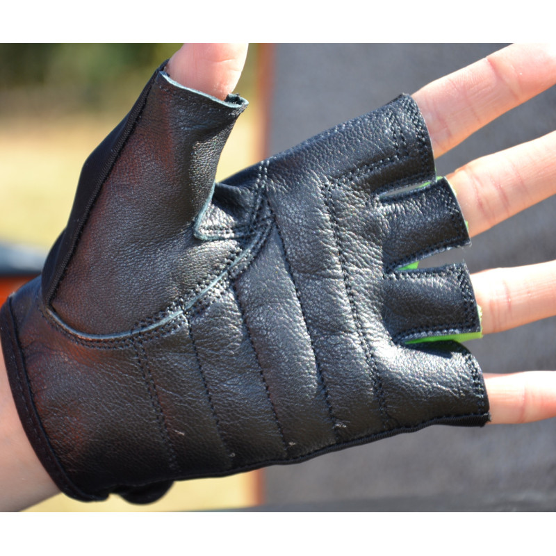 Рукавички для фітнесу MadMax MFG-251 Rainbow Green XS