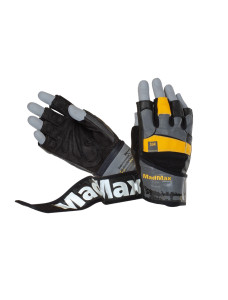 Рукавички для фітнесу MadMax MFG-880 Signature Black/Grey/Yellow M