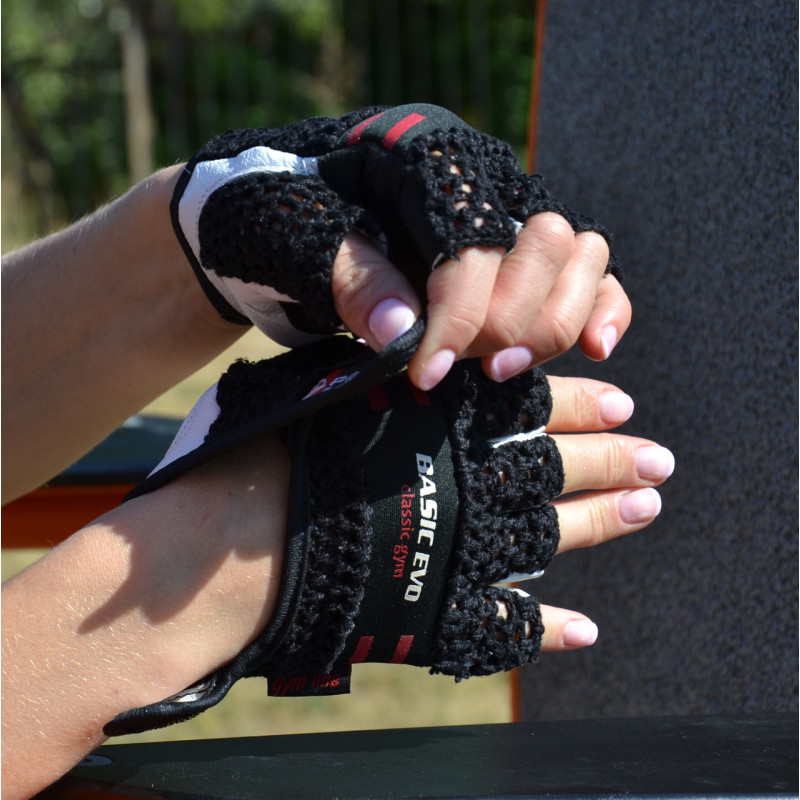 Рукавички для фітнесу Power System PS-2100 Basic EVO Black/Red Line XL