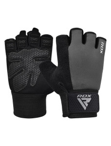 Рукавички для фітнесу RDX W1 Half Gray Plus M