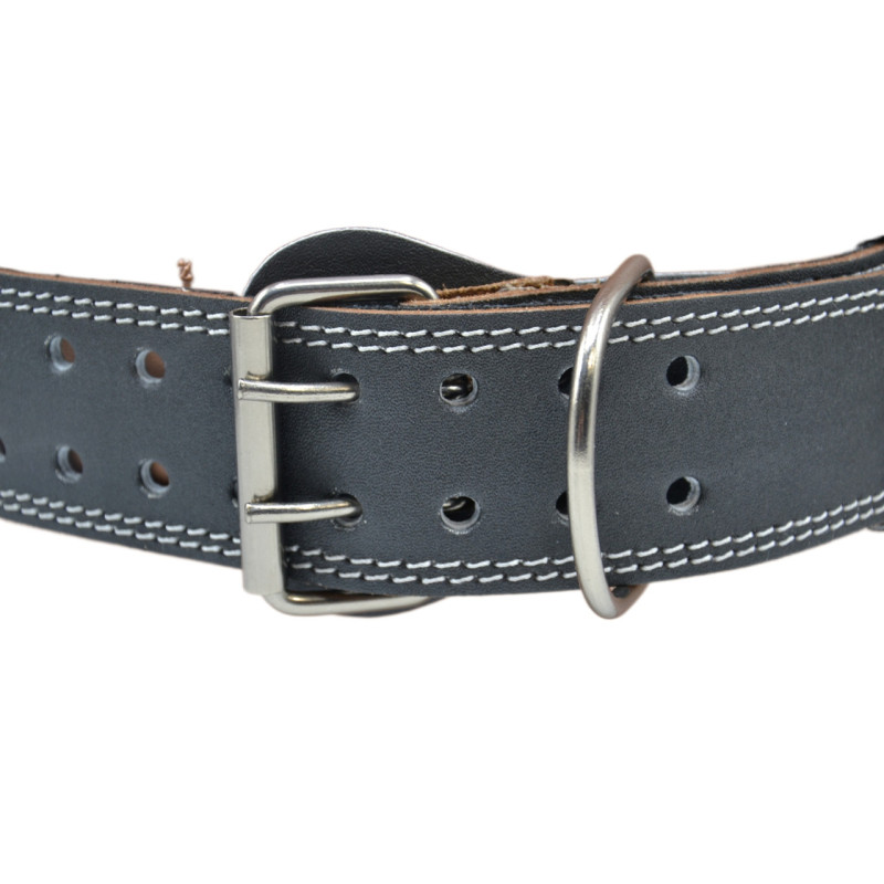 Пояс для тяжелой атлетики MadMax MFB-245 Full leather кожаный Black L