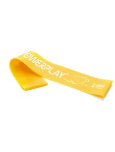 Резинка для фитнеса (лента-эспандер) PowerPlay 4113 Mini Power Band 0.4мм. Желтая (сопротивление 1-3 кг)
