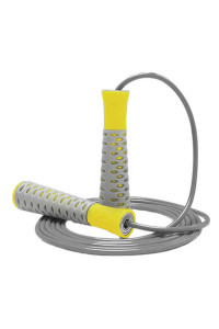 Скакалка PowerPlay 4206 Jump Rope PRO+ Сіро-жовта (2,75m.)