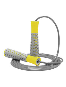 Скакалка PowerPlay 4206 Jump Rope PRO+ Сіро-жовта (2,75m.)