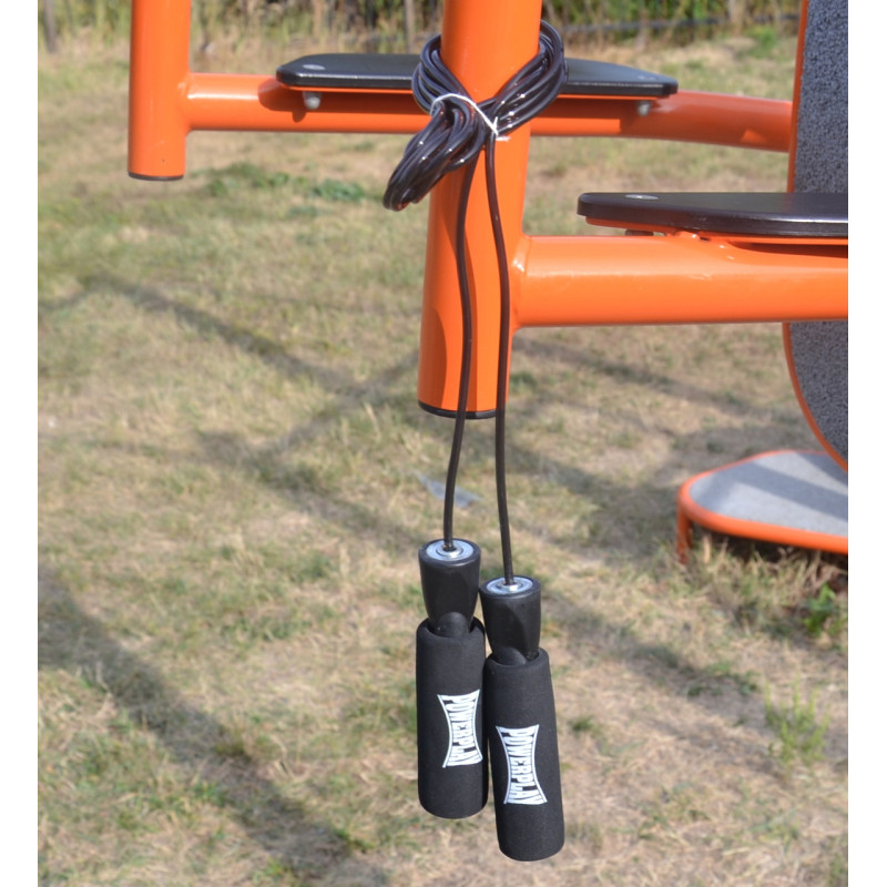 Скакалка швидкісна PowerPlay 4211 X ROPE з обтяжувачами (120г*2) Чорна (3м.)