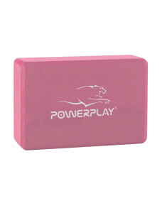 Блок для йоги PowerPlay 4006 Yoga Brick Рожевий