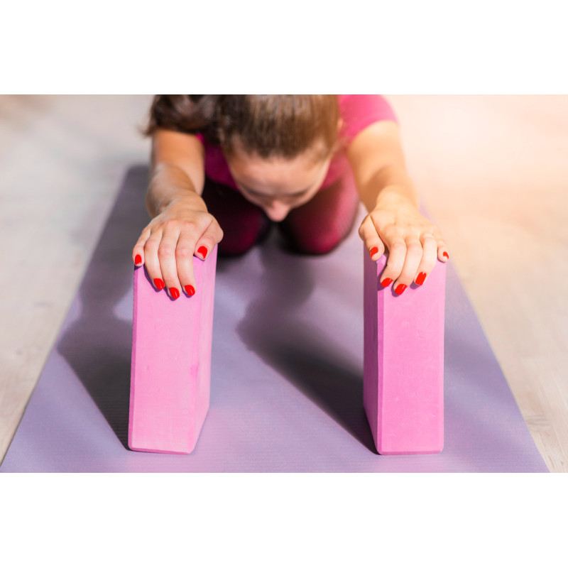 Блок для йоги PowerPlay 4006 Yoga Brick Розовый