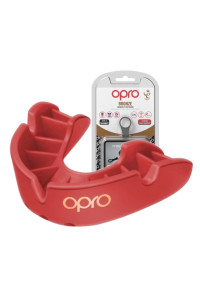 Капа OPRO Bronze детская (возраст до 10) Red (art.102501003)