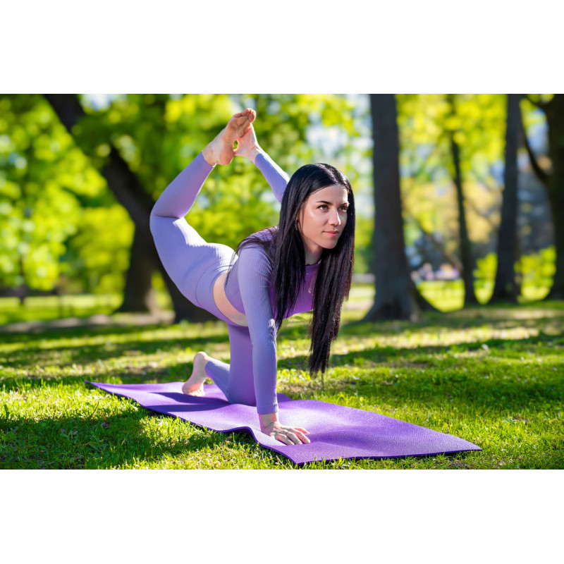 Килимок для йоги та фітнесу Power System PS-4014 PVC Fitness-Yoga Mat Purple (173x61x0.6)