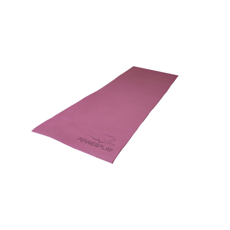 Килимок для йоги та фітнесу PowerPlay 4010 PVC Yoga Mat Рожевий (173x61x0.6)