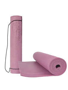 Килимок для йоги та фітнесу PowerPlay 4010 PVC Yoga Mat Рожевий (173x61x0.6)