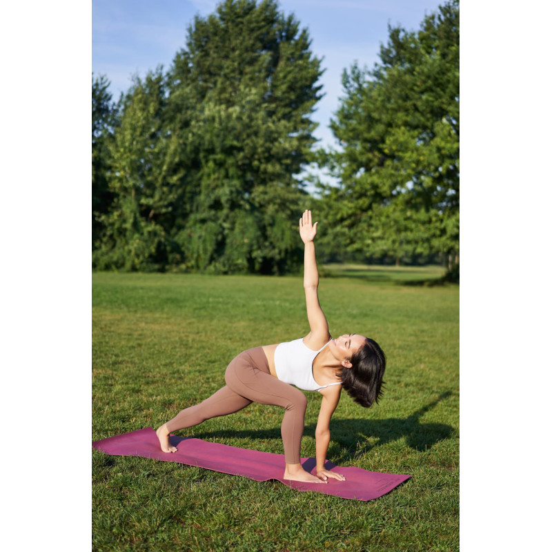 Килимок для йоги та фітнесу PowerPlay 4010 PVC Yoga Mat Рожевий (173x61x0.6)