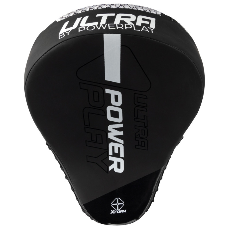 Лапы боксерские PowerPlay 3044 Pro Carbon Ultra Series Черно-Белые PU 