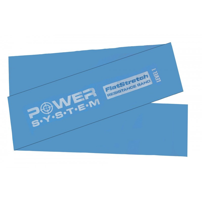Стрічка-еспандер для спорту та реабілітації Power System PS-4121 Flat Stretch Band Level 1 Blue (1-2,5кг.)