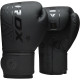 Перчатки для бокса RDX F6 Kara Matte Black 10 унций (капа в комплекте)