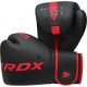 Боксерські рукавиці RDX F6 Kara Matte Red 14 унцій (капа в комплекті)