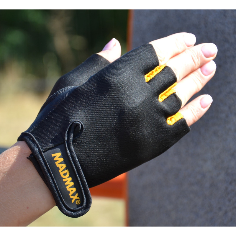 Рукавички для фітнесу MadMax MFG-251 Rainbow Orange L