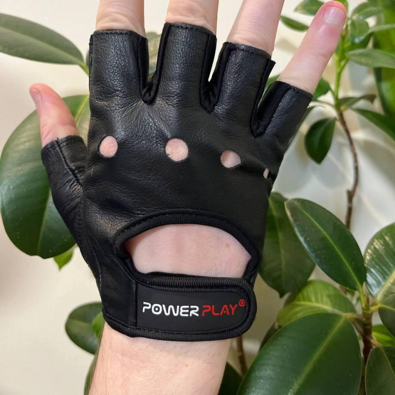 Рукавички для фітнесу PowerPlay 1572 Чорні XL