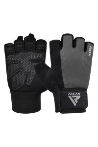Рукавички для фітнесу RDX W1 Half Gray Plus L