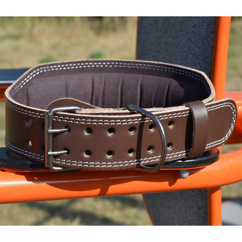 Пояс для важкої атлетики MadMax MFB-246 Full leather шкіряний Chocolate brown L