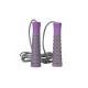 Скакалка PowerPlay 4206 Jump Rope PRO+ Серо-фиолетовая (2,75m.)