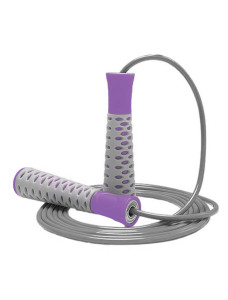 Скакалка PowerPlay 4206 Jump Rope PRO+ Сіро-фіолетова (2,75m.)