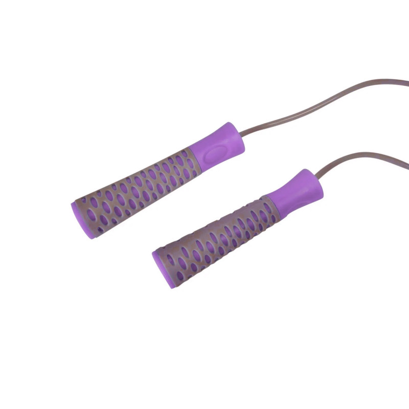 Скакалка PowerPlay 4206 Jump Rope PRO+ Серо-фиолетовая (2,75m.)