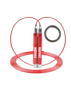Скакалка швидкісна на підшипниках алюмінієва MadMax MFA-286 Speed jump rope Red