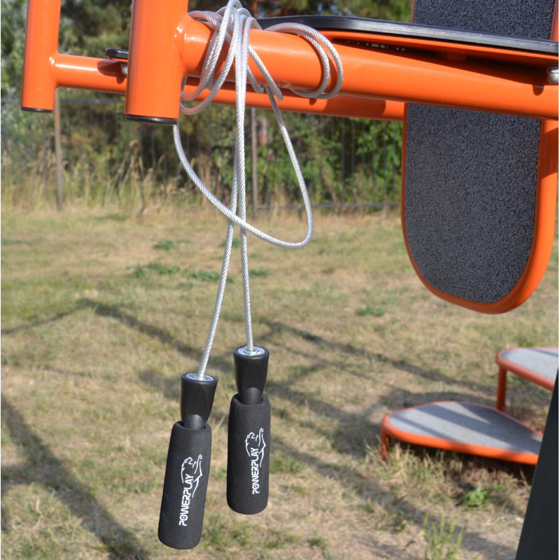 Скакалка швидкісна з підшипниками PowerPlay 4209 Sport Jump Rope Чорна (3m.)