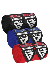 Бинты для бокса RDX RB Hand Wraps Combine 3 пары Red, Black, Blue (4.5м.)