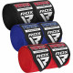 Бинты для бокса RDX RB Hand Wraps Combine 3 пары Red, Black, Blue (4.5м.)