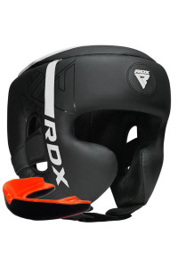 Боксерський шолом RDX F6 KARA Matte WHITE-M (капа у комплекті)
