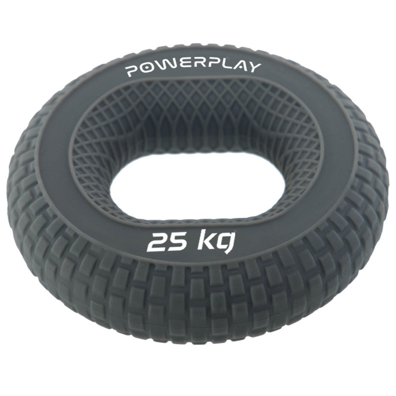 Эспандер кистевой силиконовый PowerPlay PP-4333 Hand Grip Large 25 кг. Серый