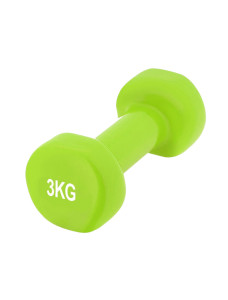 Гантель виниловый PowerPlay 4125 Achilles 3 кг. Зеленая (1шт.)