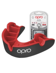 Капа OPRO Silver доросла (вік 11+) Black/Red (art.102502001)