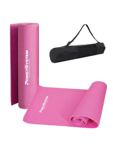 Килимок для йоги та фітнесу Power System PS-4014 PVC Fitness Yoga Mat Pink (173x61x0.6)
