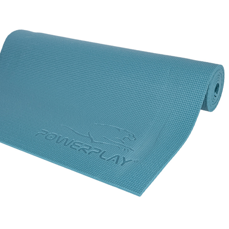 Коврик для йоги и фитнеса PowerPlay 4010 PVC Yoga Mat Зеленый (173x61x0.6)