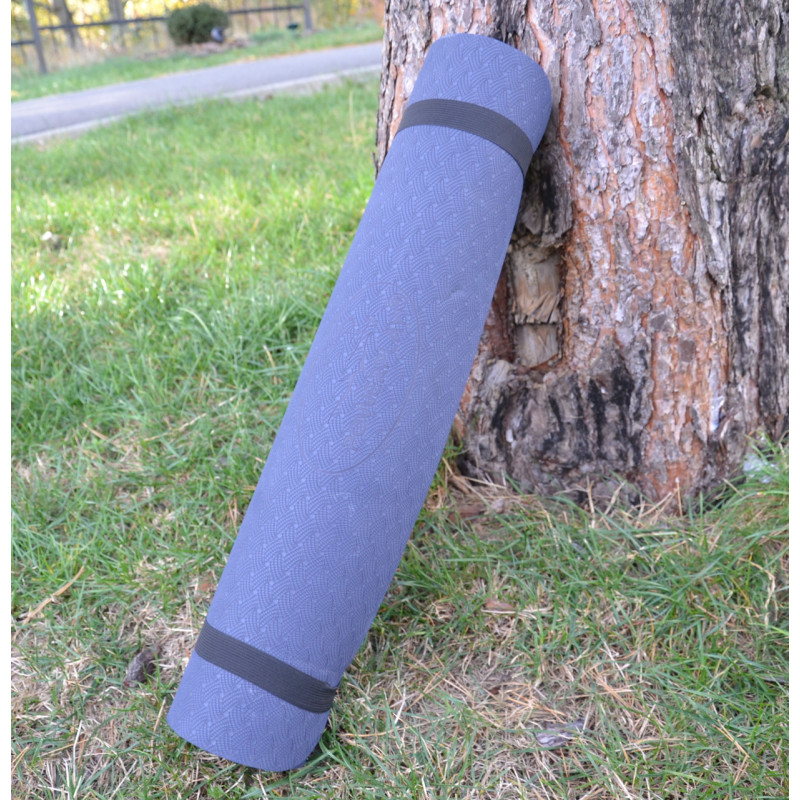Килимок для йоги та фітнесу PowerPlay 4150 TPE Premium Performance Mat Синій (183x61x0.6)