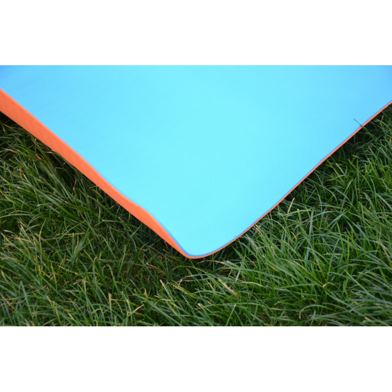 Килимок для йоги та фітнесу U-POWEX TPE Yoga mat Orange/Blue (183х61х0.6)