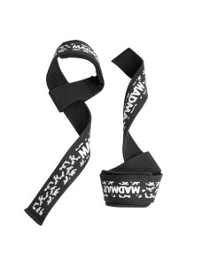 Лямки для тяги MadMax Camo Power Wrist Straps Camo/White