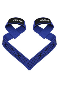 Ламки для тяги RDX S4 Gym Cotton Gel Straps Blue Plus