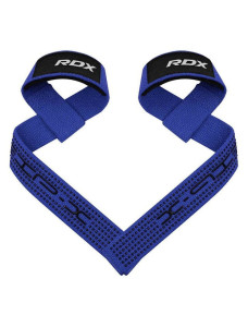Лямки для тяги RDX S4 Gym Cotton Gel Straps Blue Plus