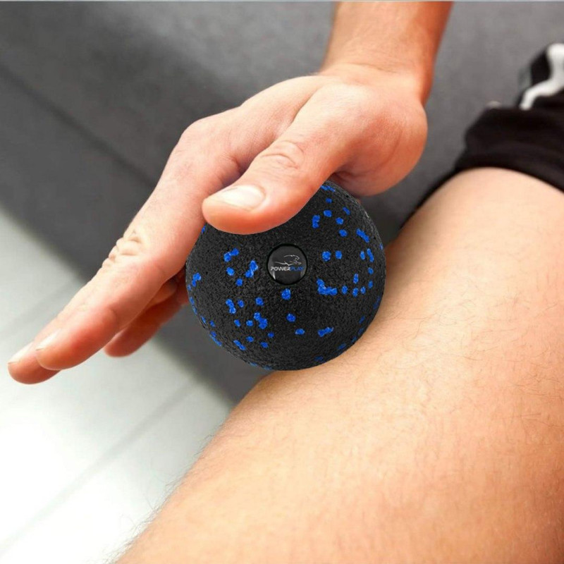 Массажный мяч PowerPlay PP-4351 Epp Massage Ball (d10) Черно/Синий